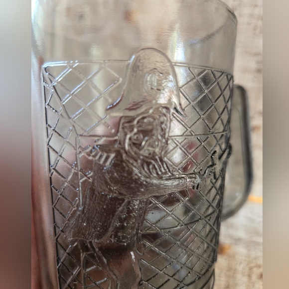McDonald's 1970s Captain Crook Mug Grey Glass - Picture 3 of 5
